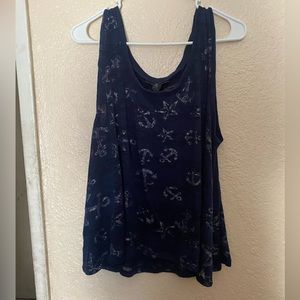 Style &Co Size XL Blue tee tank top shirt